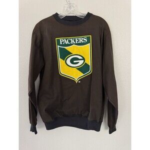 Rare Vintage Insignia Sport Green Bay Packers Crewneck Medium Pullover Brown